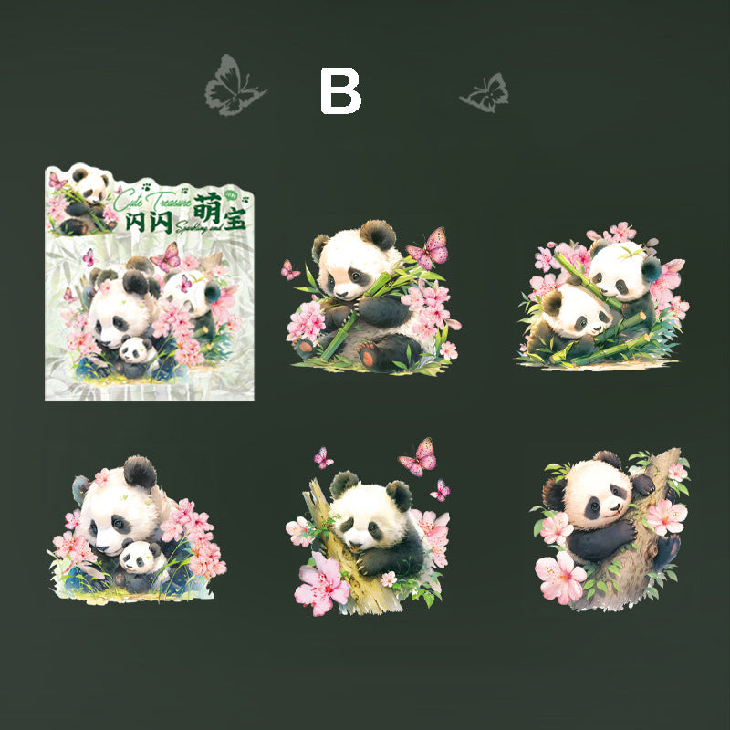 Cute Panda Stickers 10pcs