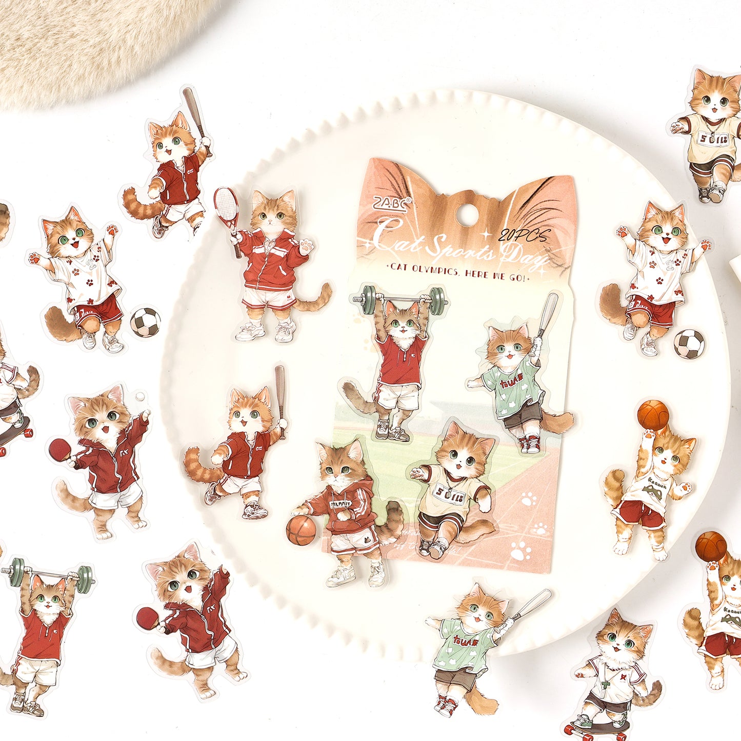 Cute Paw Club Sticker 20pcs