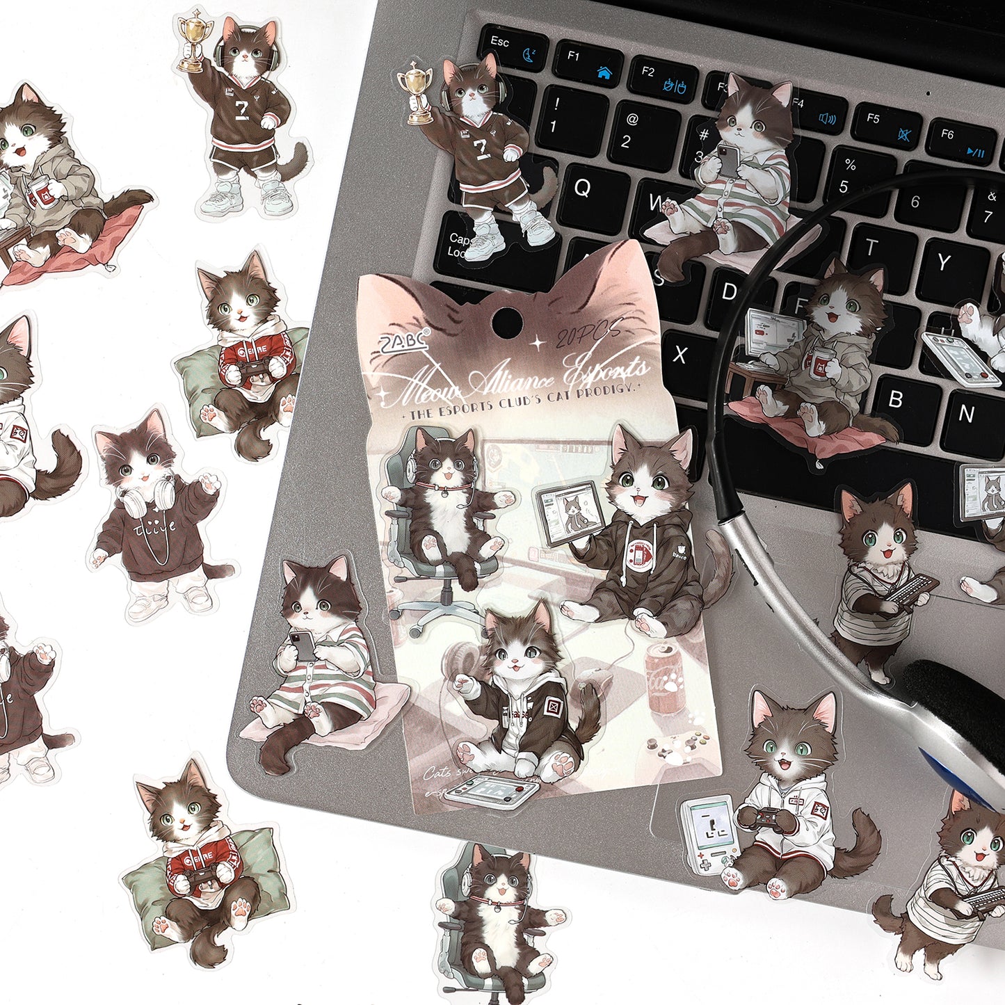 Cute Paw Club Sticker 20pcs