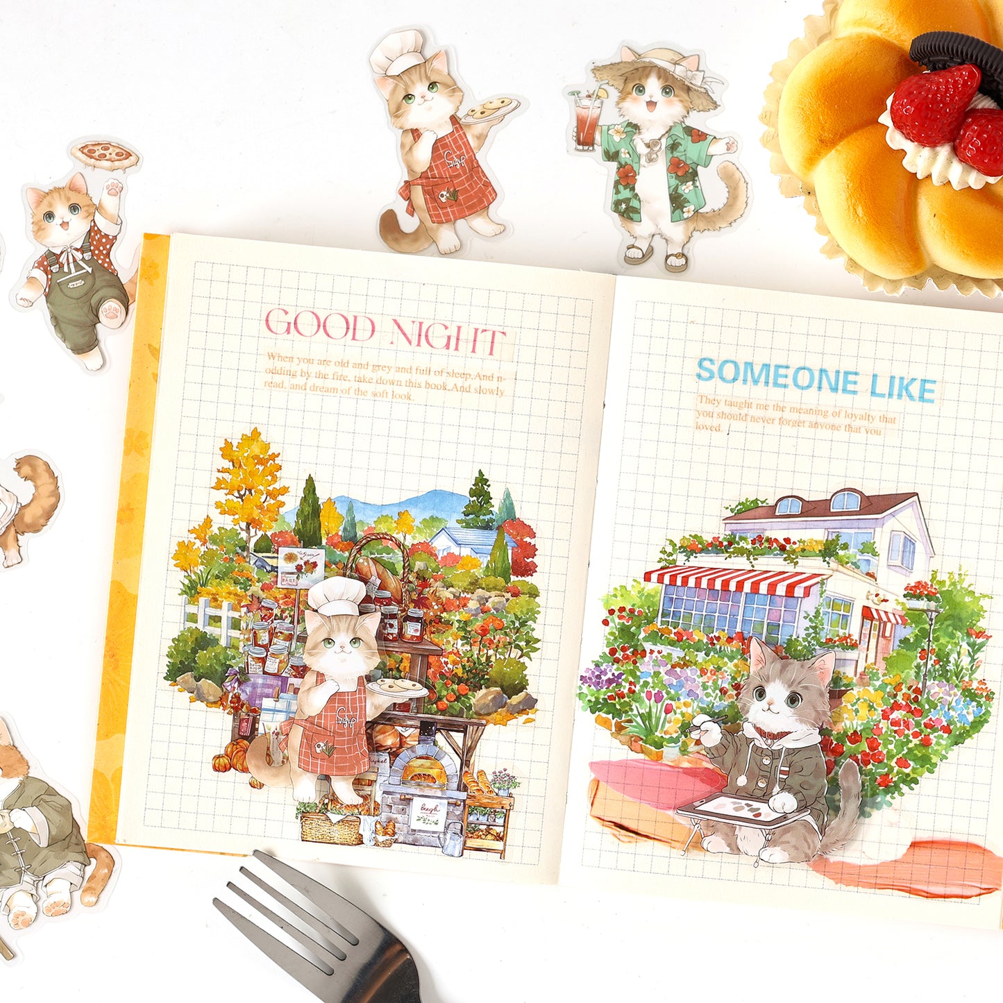 Cute Paw Club Sticker 20pcs