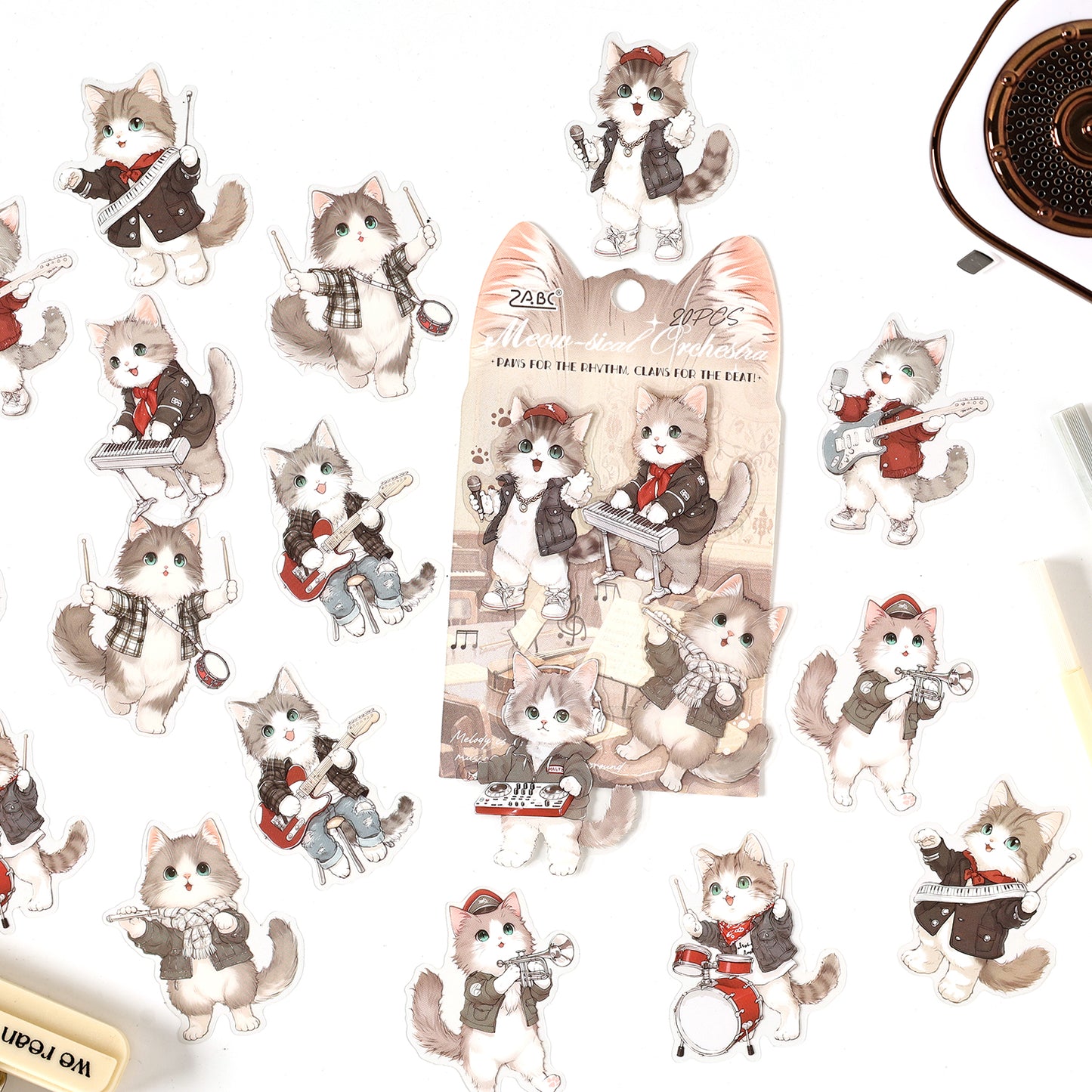Cute Paw Club Sticker 20pcs