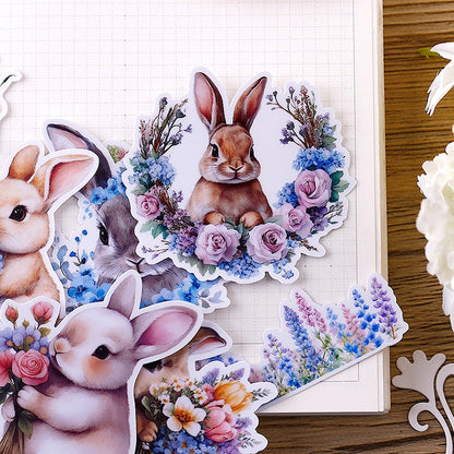 Cute Rabbit Stickers 18pcs