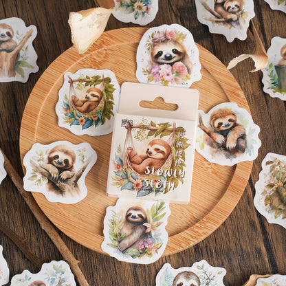 Cute Sloth Stickers 46pcs