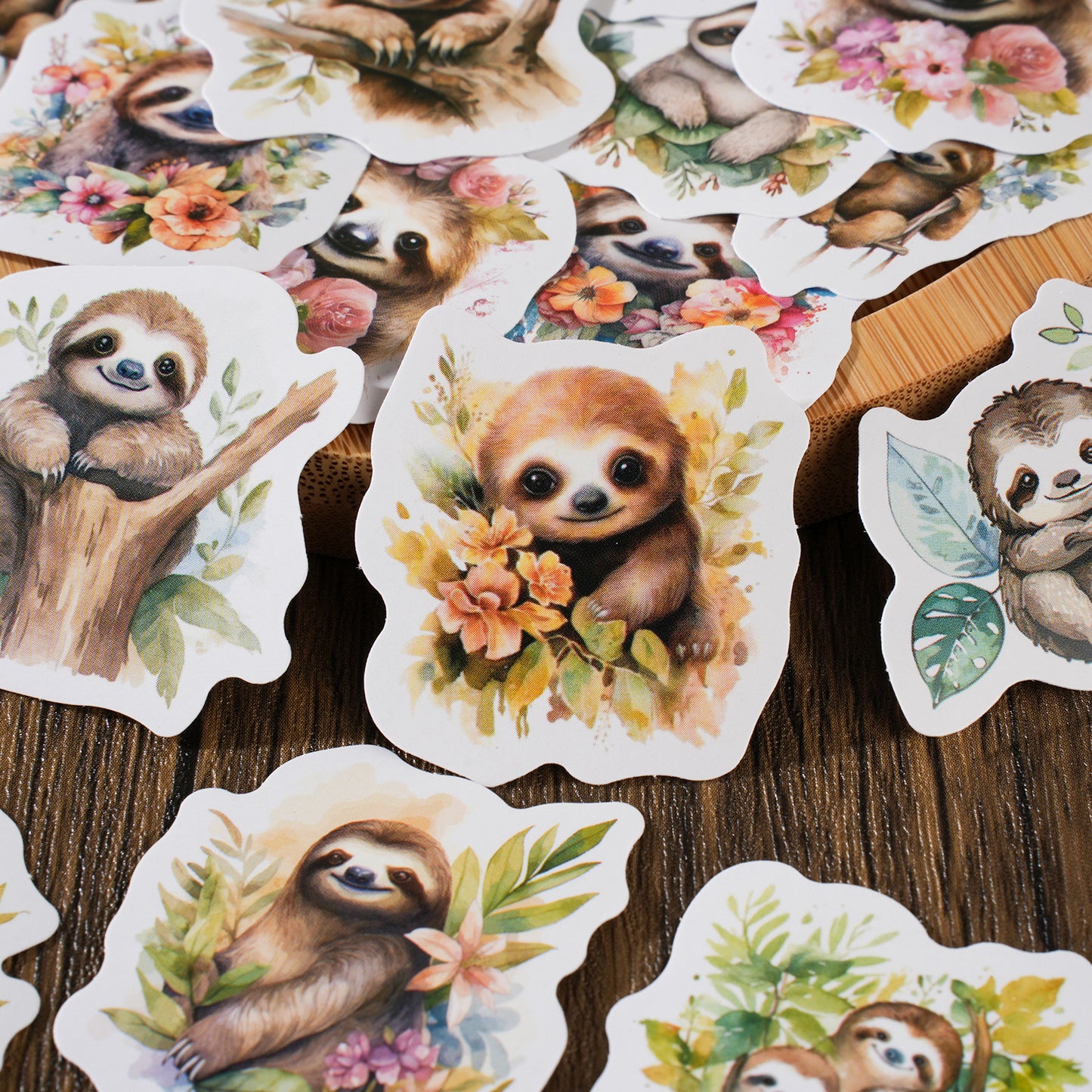 Cute Sloth Stickers 46pcs