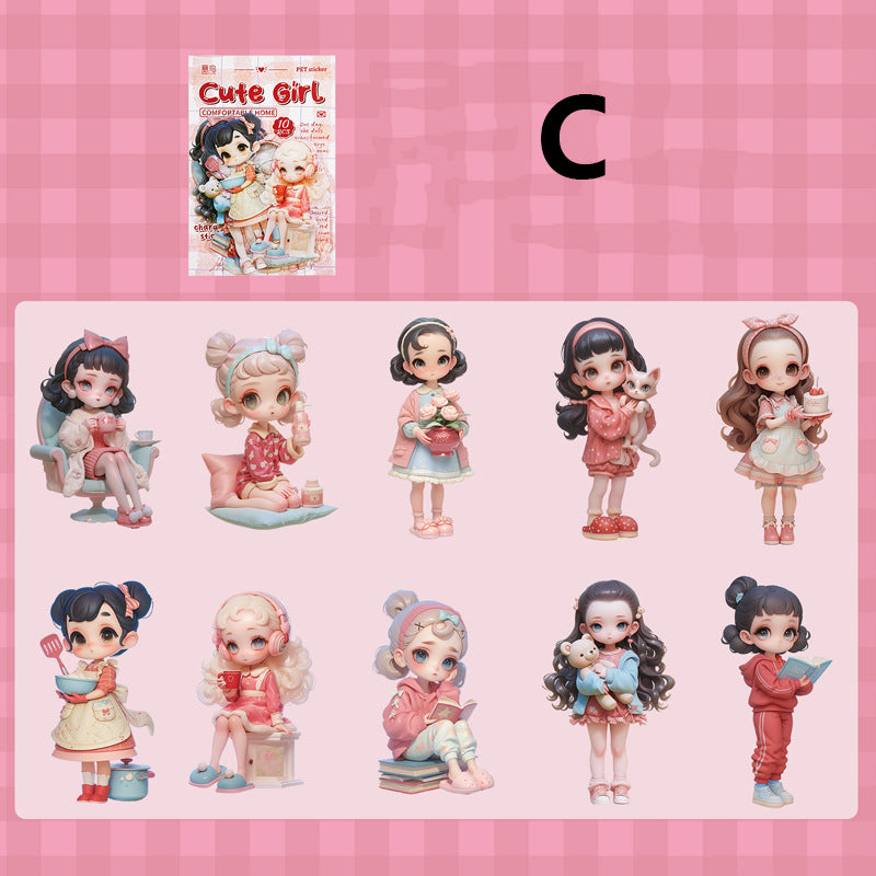Cute Sticker 10pcs