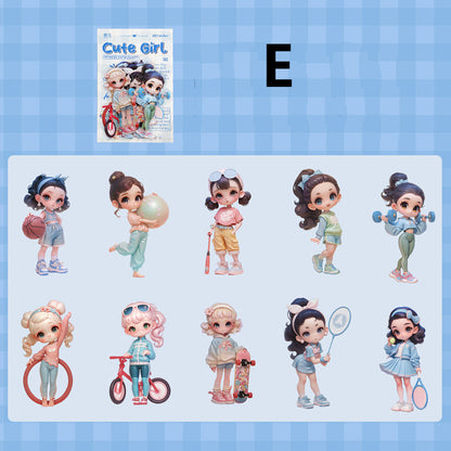 Cute Sticker 10pcs