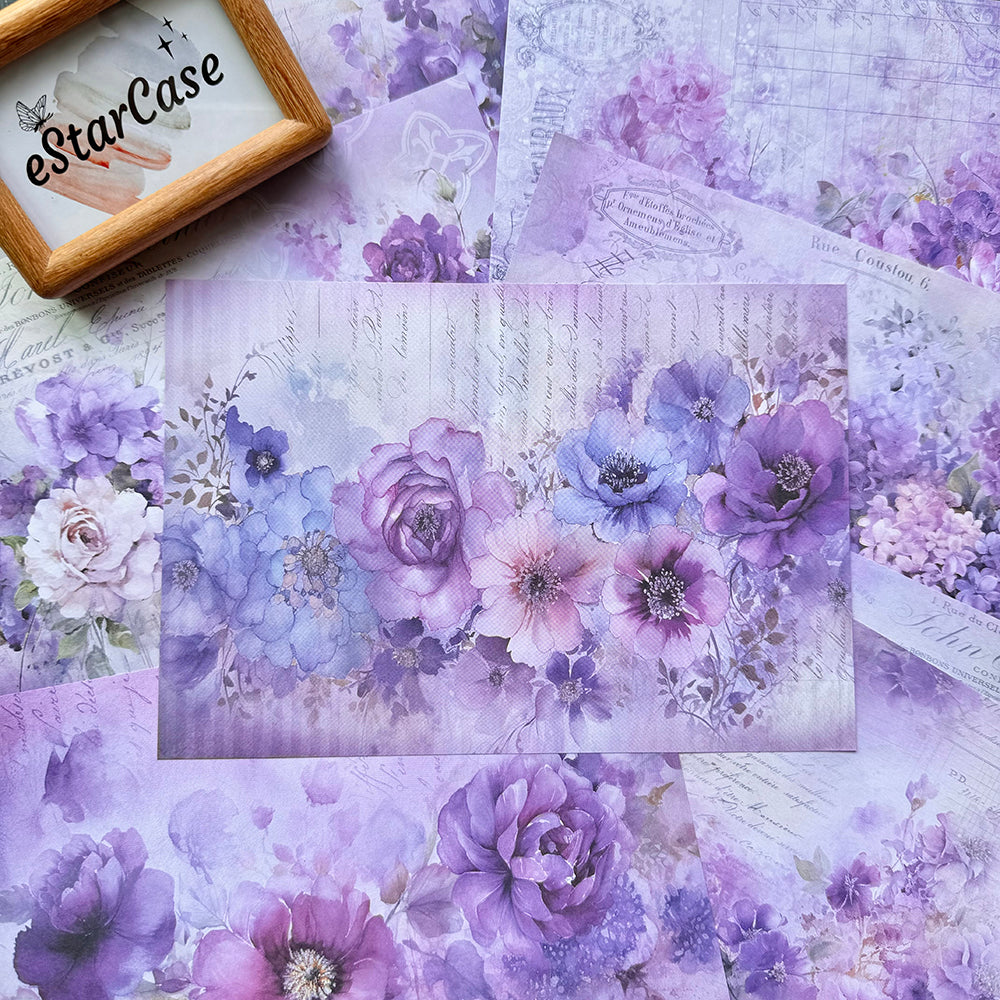 Violets Paper 8pcs