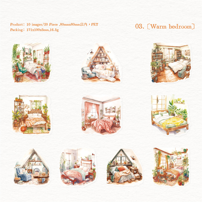 Daily life at home Sticker 20pcs