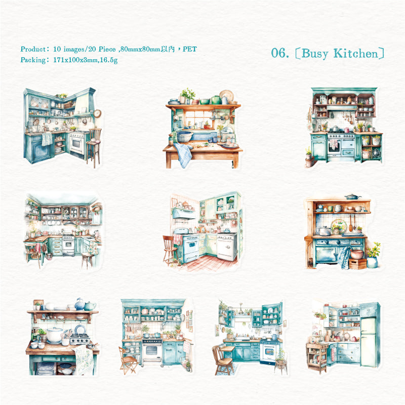 Daily life at home Sticker 20pcs