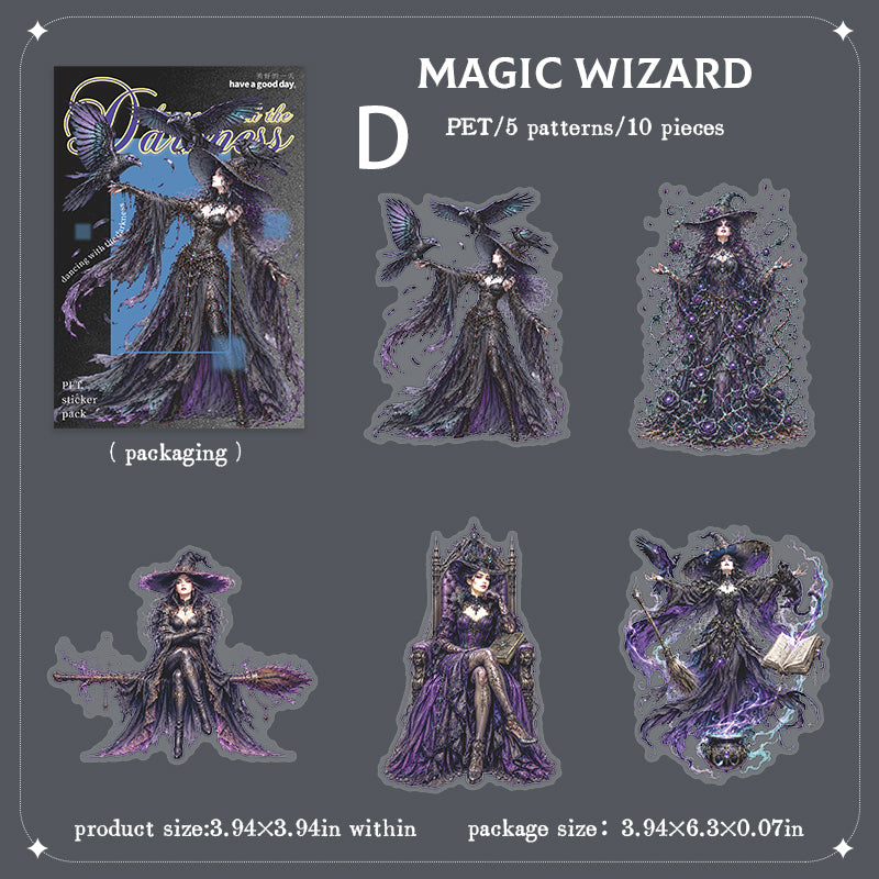 Dancing With Darkness Stickers 10pcs