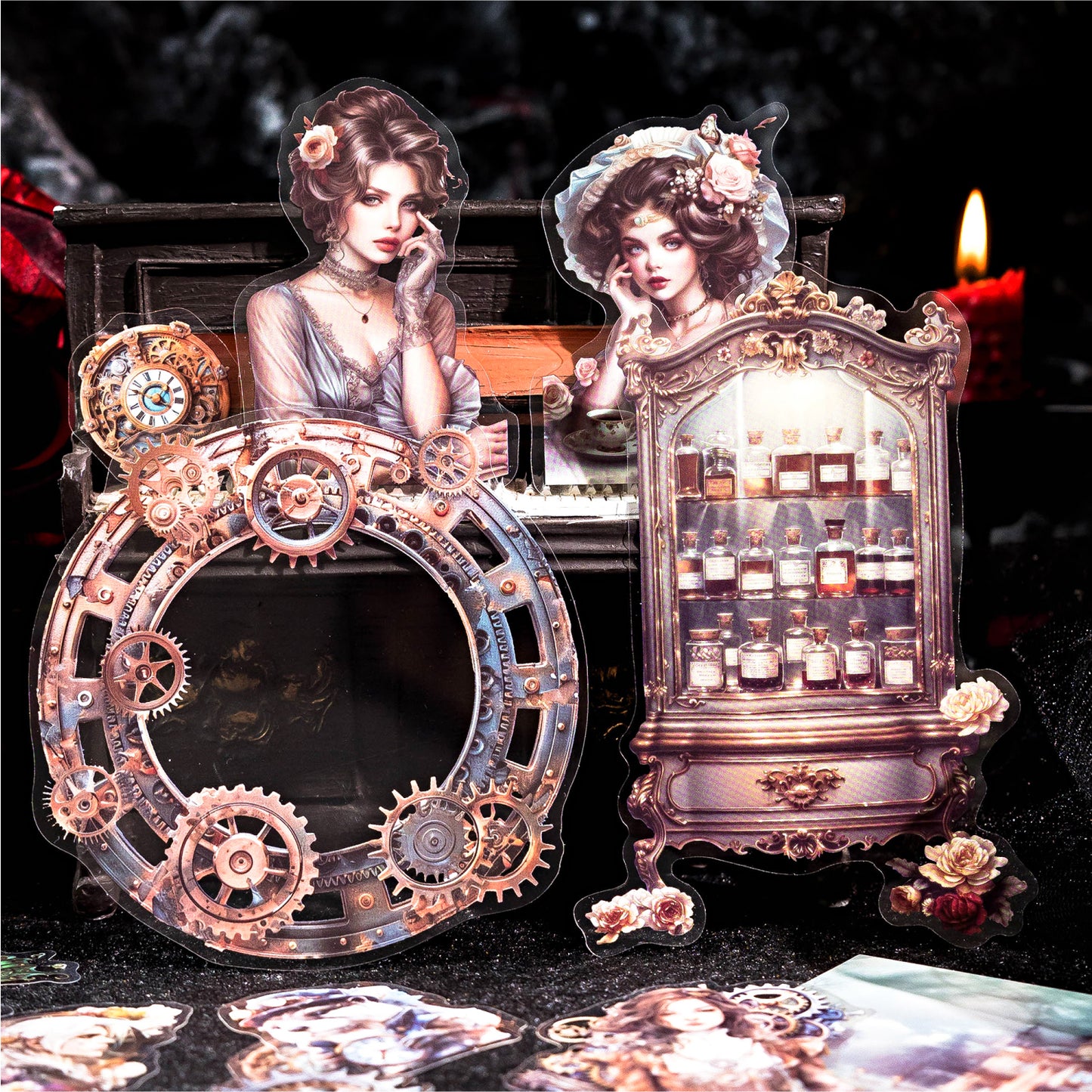 Dark Fantasy Night Series Sticker 30pcs