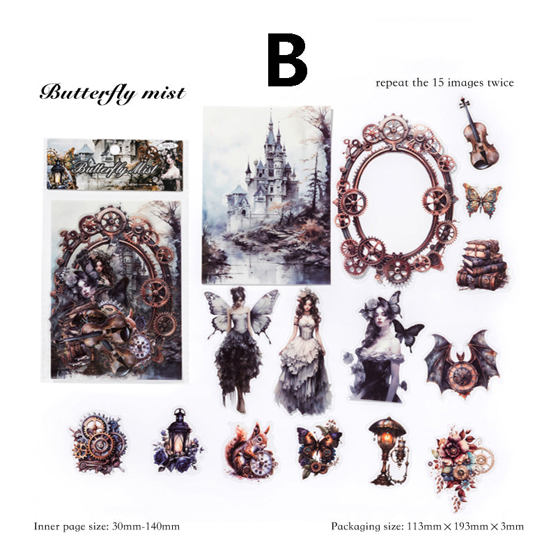 Dark Fantasy Night Series Sticker 30pcs