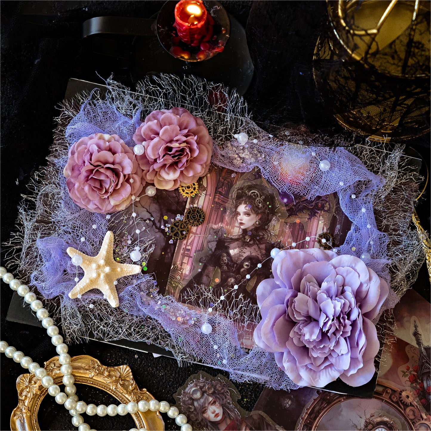 Dark Fantasy Night Series Sticker 30pcs