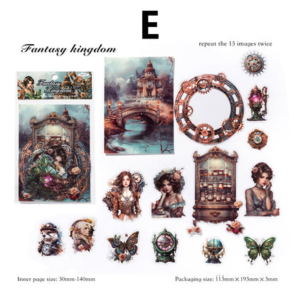 Dark Fantasy Night Series Sticker 30pcs