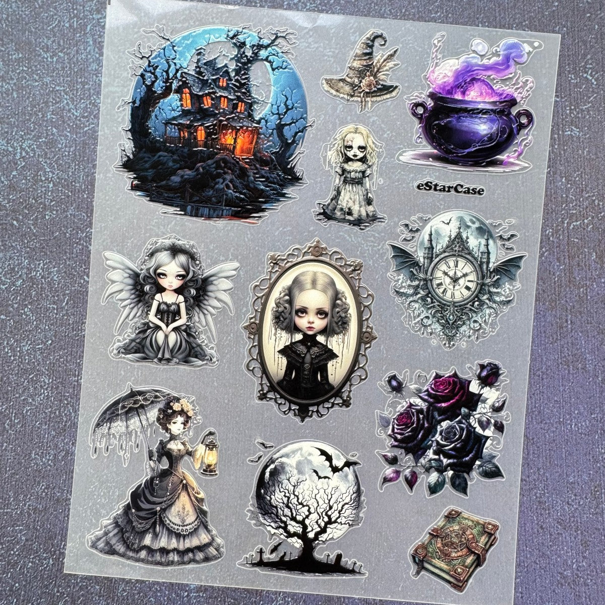 Dark Magic Embossed Sticker 1pcs