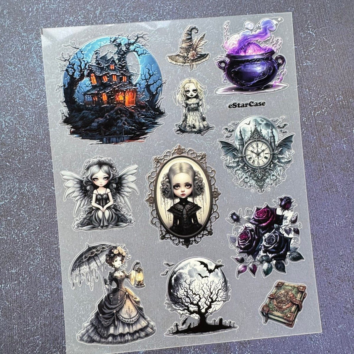 Dark Magic Embossed Sticker 1pcs
