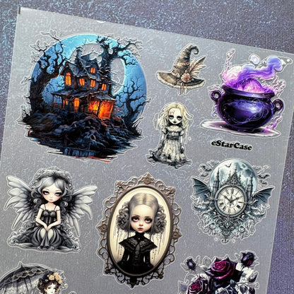 Dark Magic Embossed Sticker 1pcs