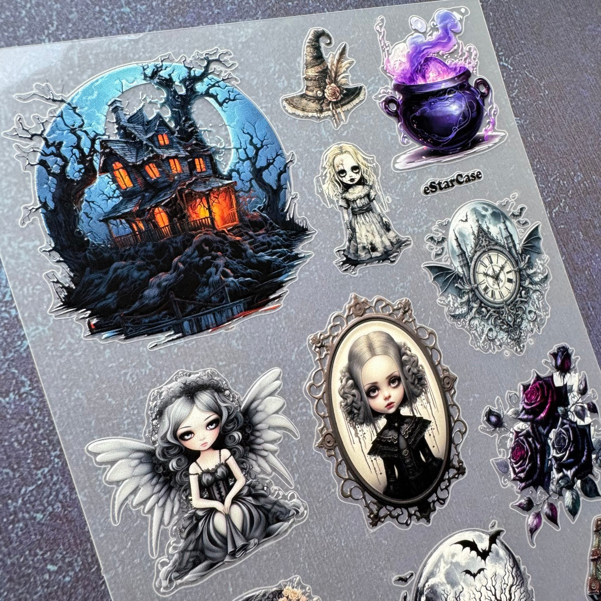 Dark Magic Embossed Sticker 1pcs