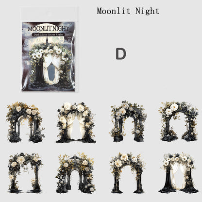 Dark Moon Secret Realm Stickers 16pcs