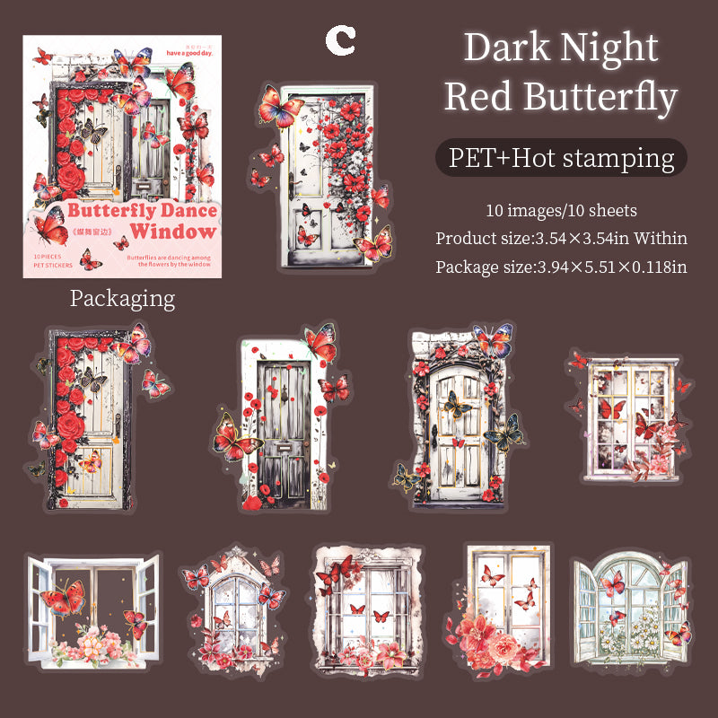 Butterfly Dancing Window Sticker 10pcs