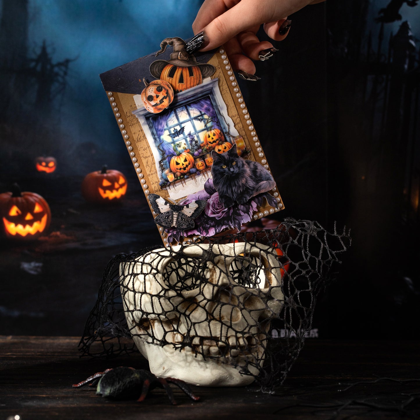 Dark Night Window Shadow Sticker 10pcs