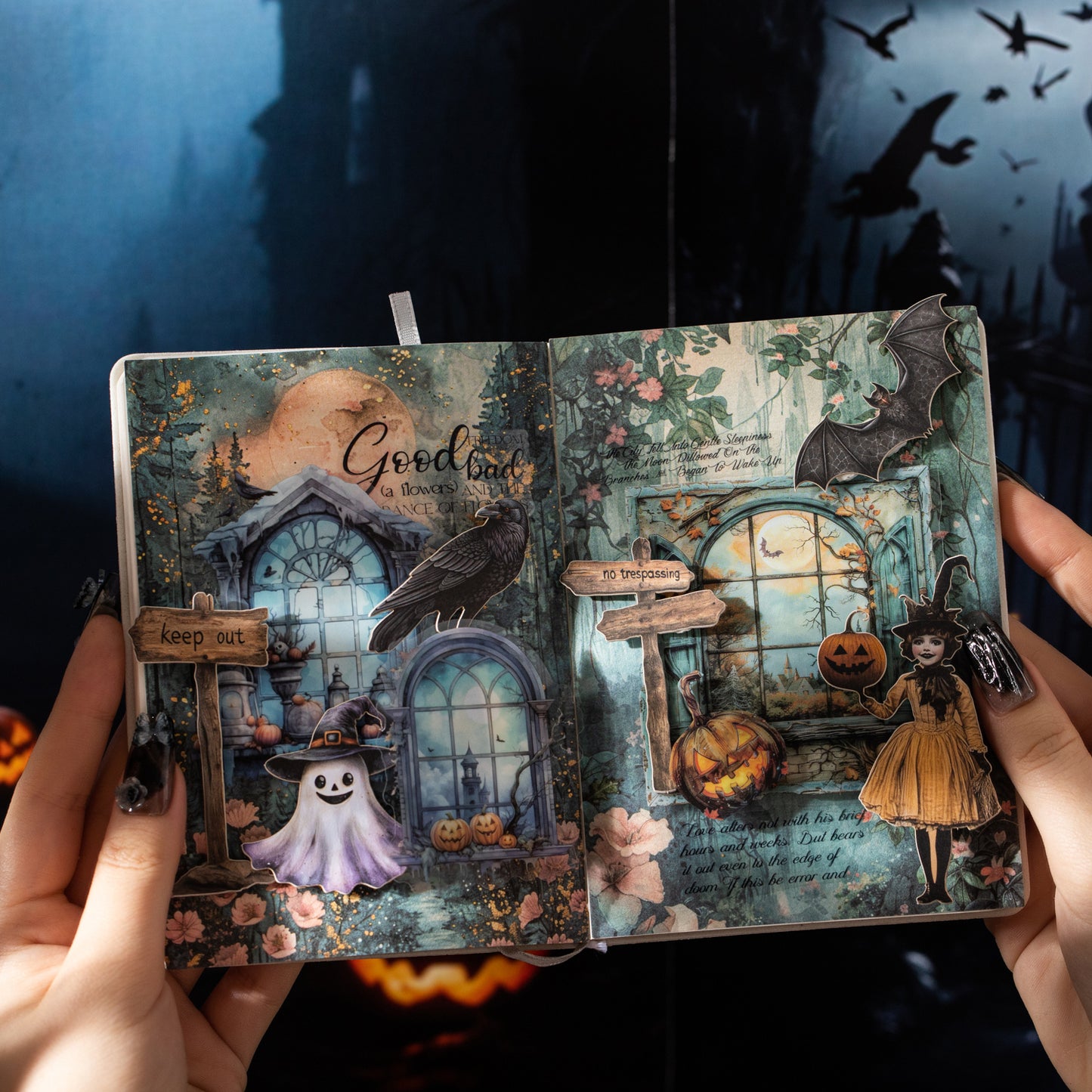 Dark Night Window Shadow Sticker 10pcs