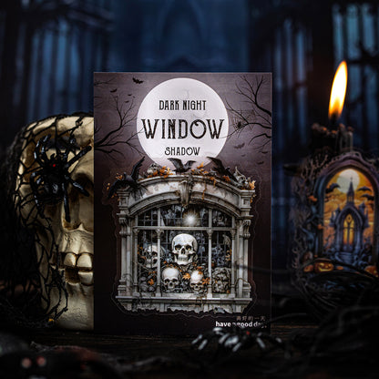 Dark Night Window Shadow Sticker 10pcs