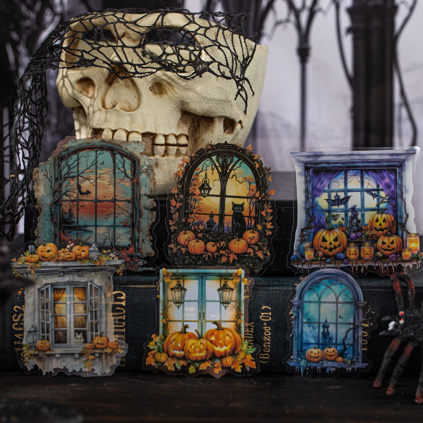 Dark Night Window Shadow Sticker 10pcs