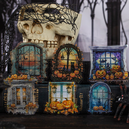 Dark Night Window Shadow Sticker 10pcs