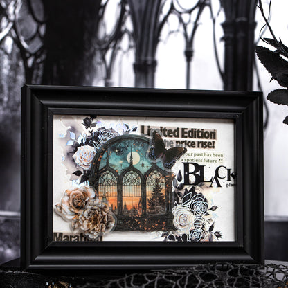 Dark Night Window Shadow Sticker 10pcs