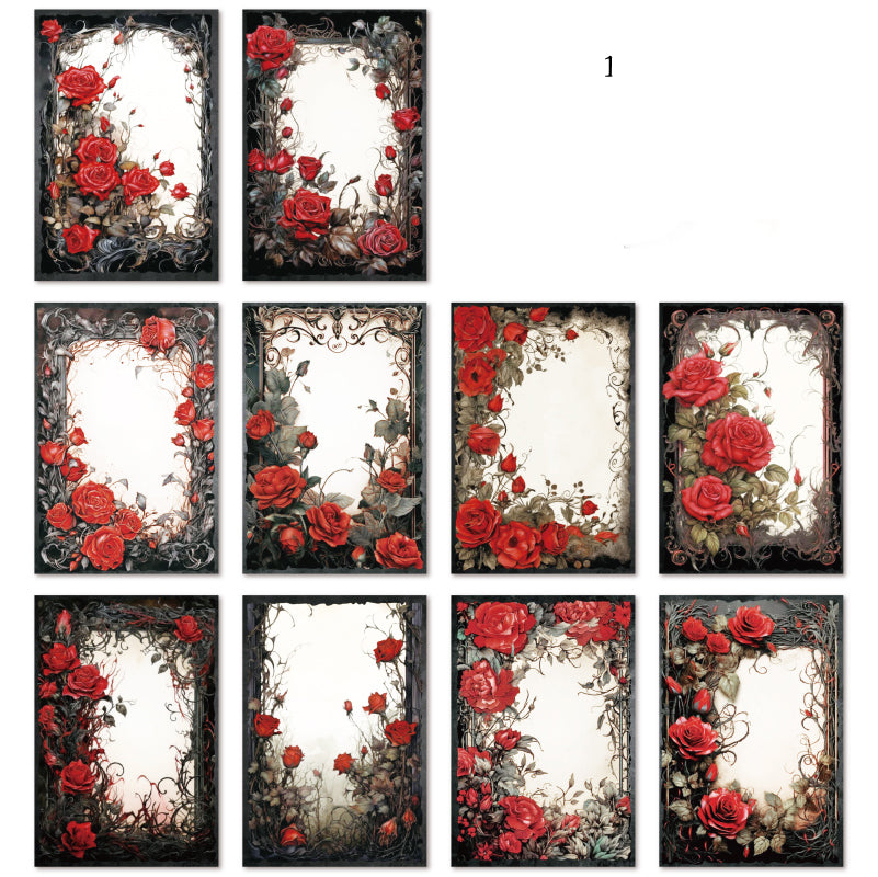 Dark Rose Paper 30pcs