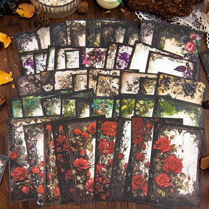 Dark Rose Paper 30pcs