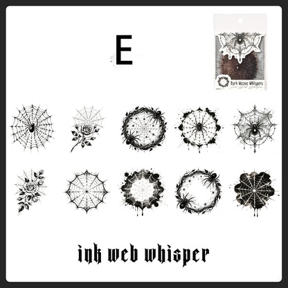 Dark Weave Hush Whisper Sticker 10pcs