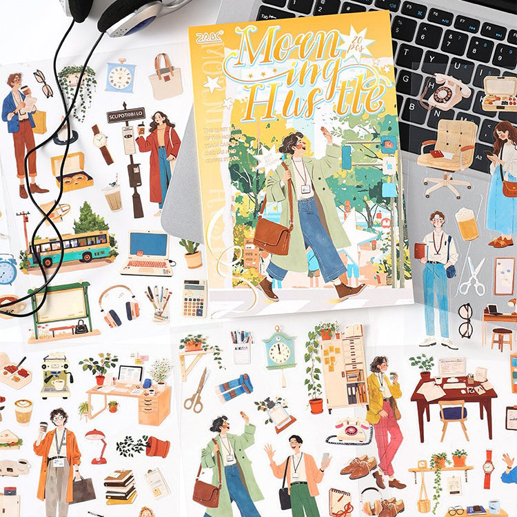 Day and Night Cycle Sticker Book 20pcs