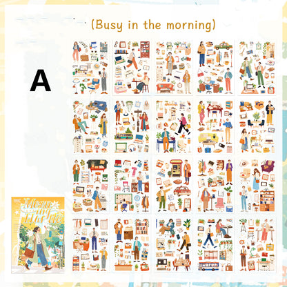 Day and Night Cycle Sticker Book 20pcs
