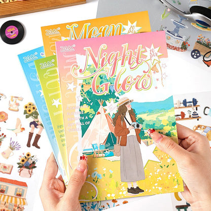 Day and Night Cycle Sticker Book 20pcs