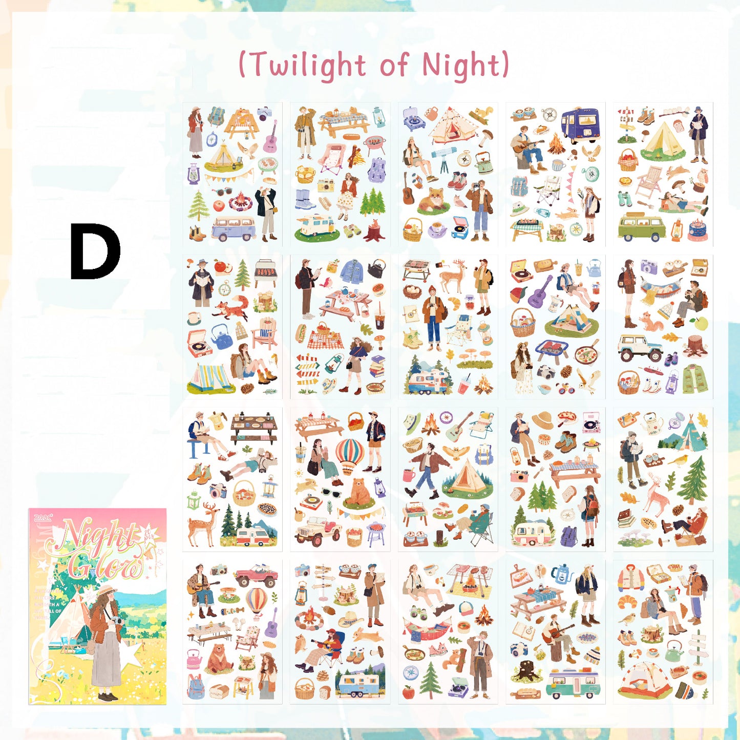 Day and Night Cycle Sticker Book 20pcs