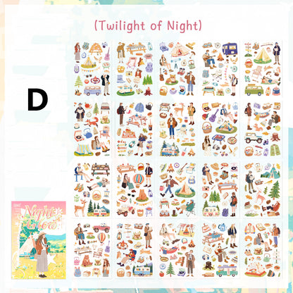 Day and Night Cycle Sticker Book 20pcs