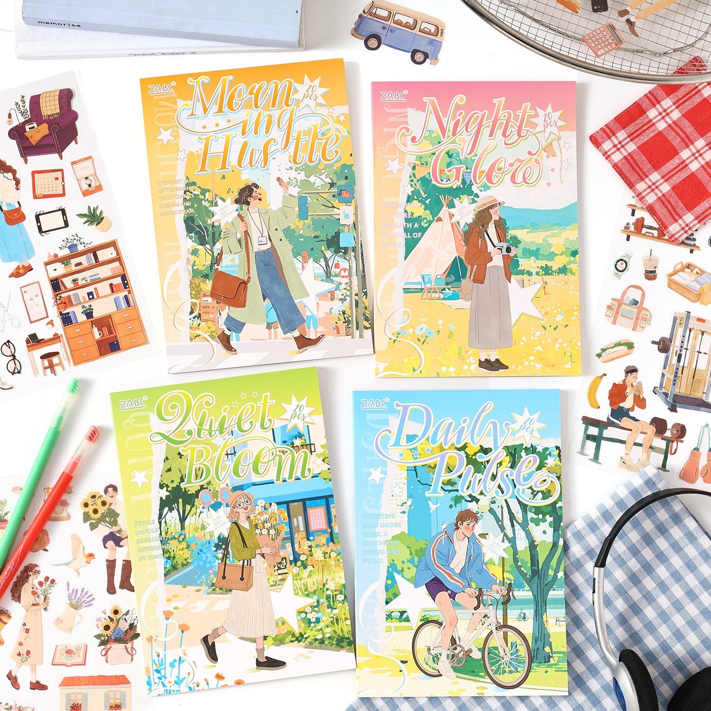 Day and Night Cycle Sticker Book 20pcs