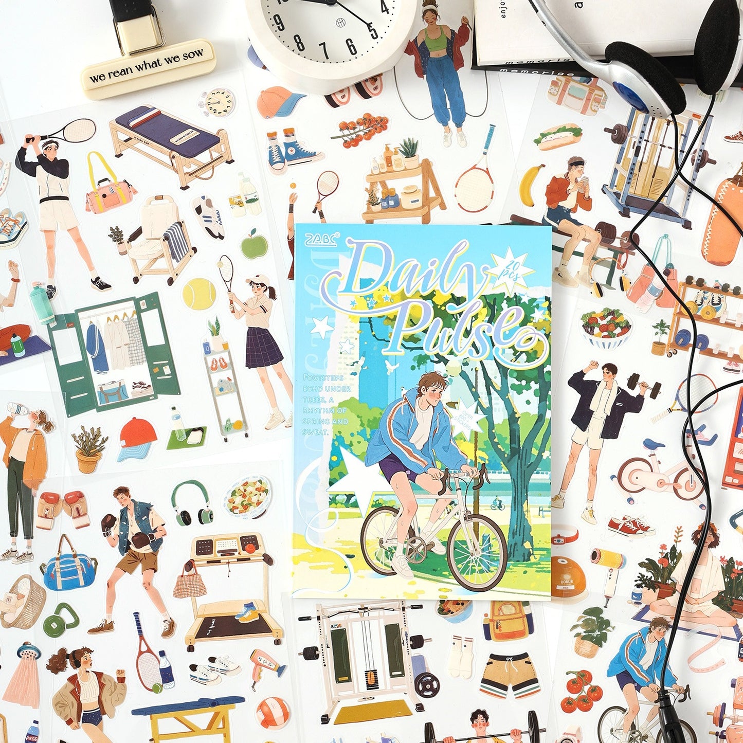 Day and Night Cycle Sticker Book 20pcs