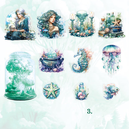 Deep Sea Shimmer Stickers 11pcs