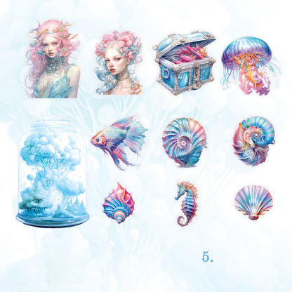 Deep Sea Shimmer Stickers 11pcs