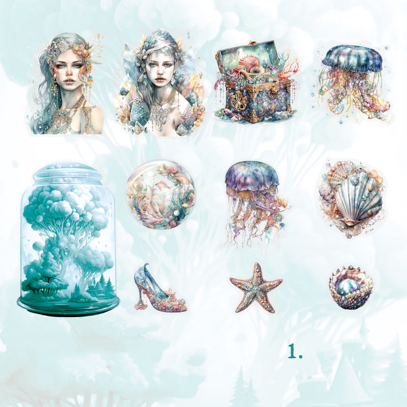 Deep Sea Shimmer Stickers 11pcs