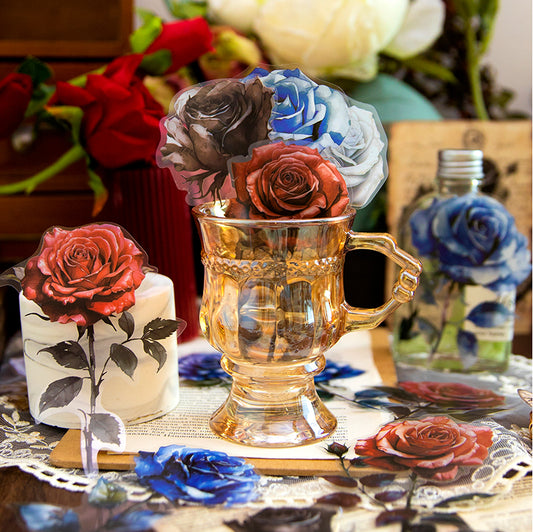 Delusional Rose Sticker 10pcs