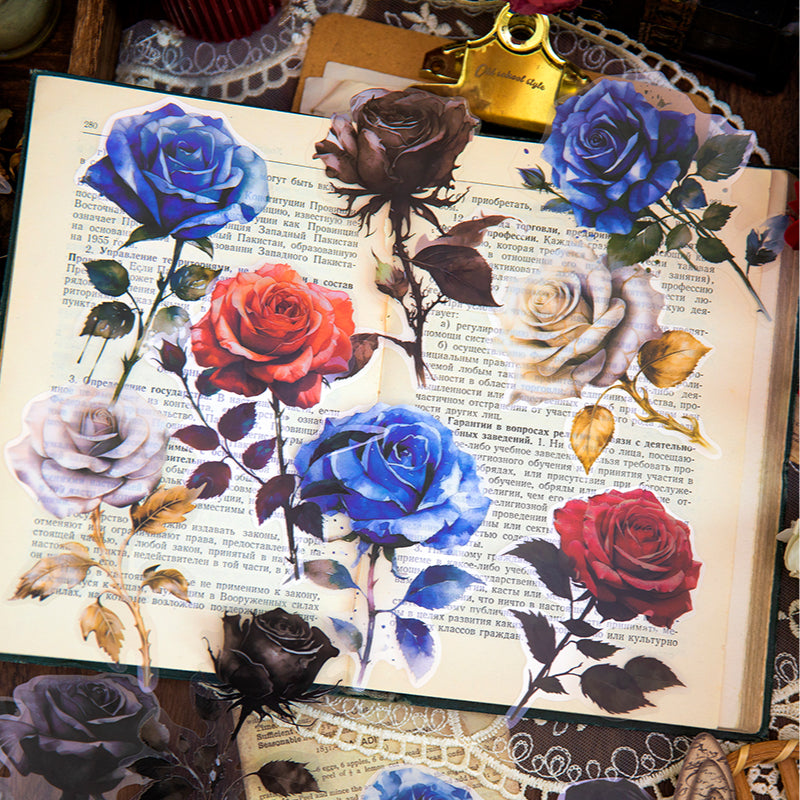 Delusional Rose Sticker 10pcs