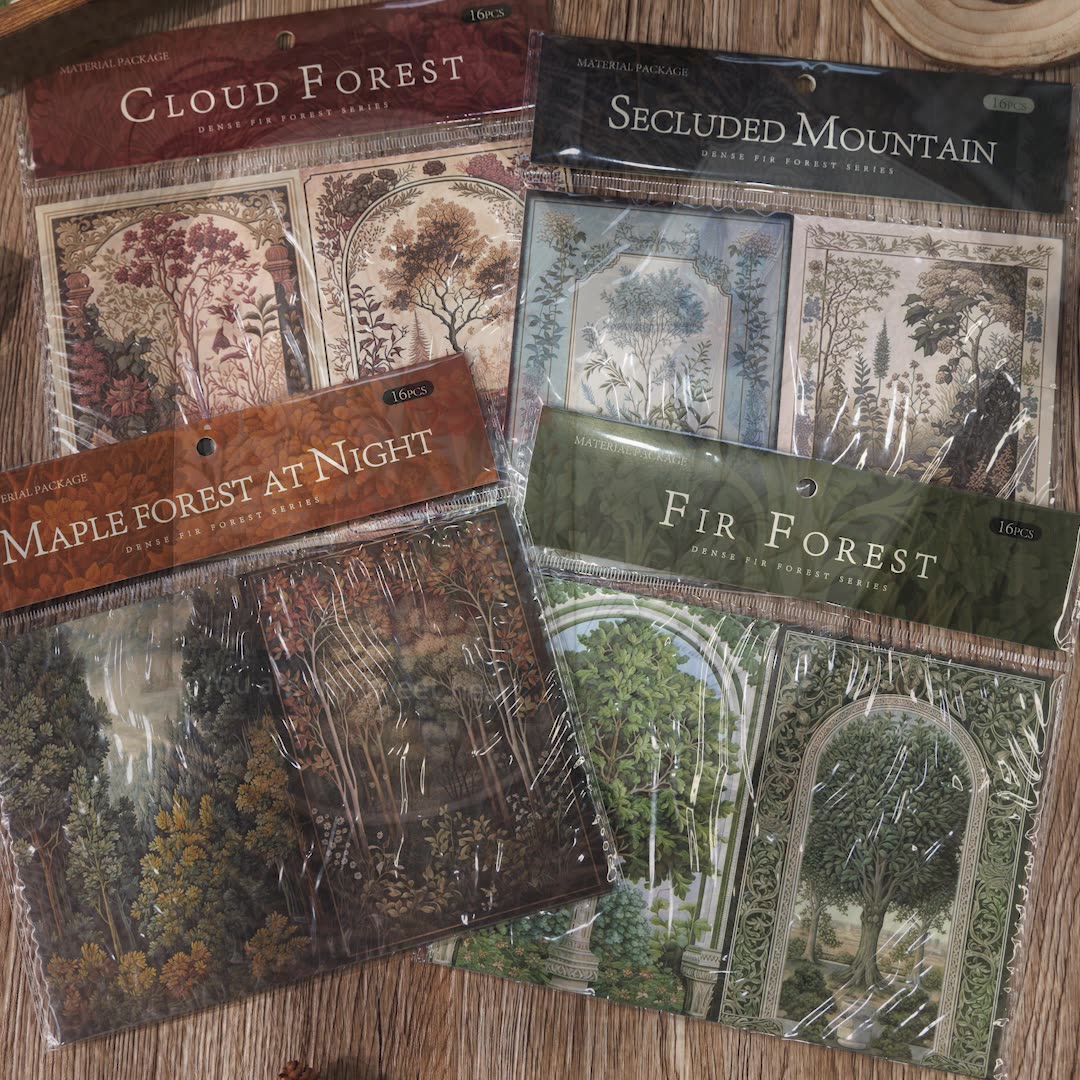 Dense Fir Forest Sticker 16pcs