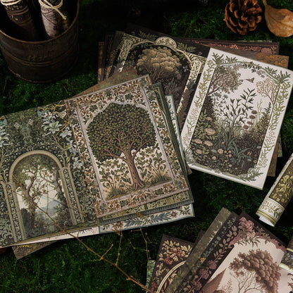 Dense Fir Forest Sticker 16pcs
