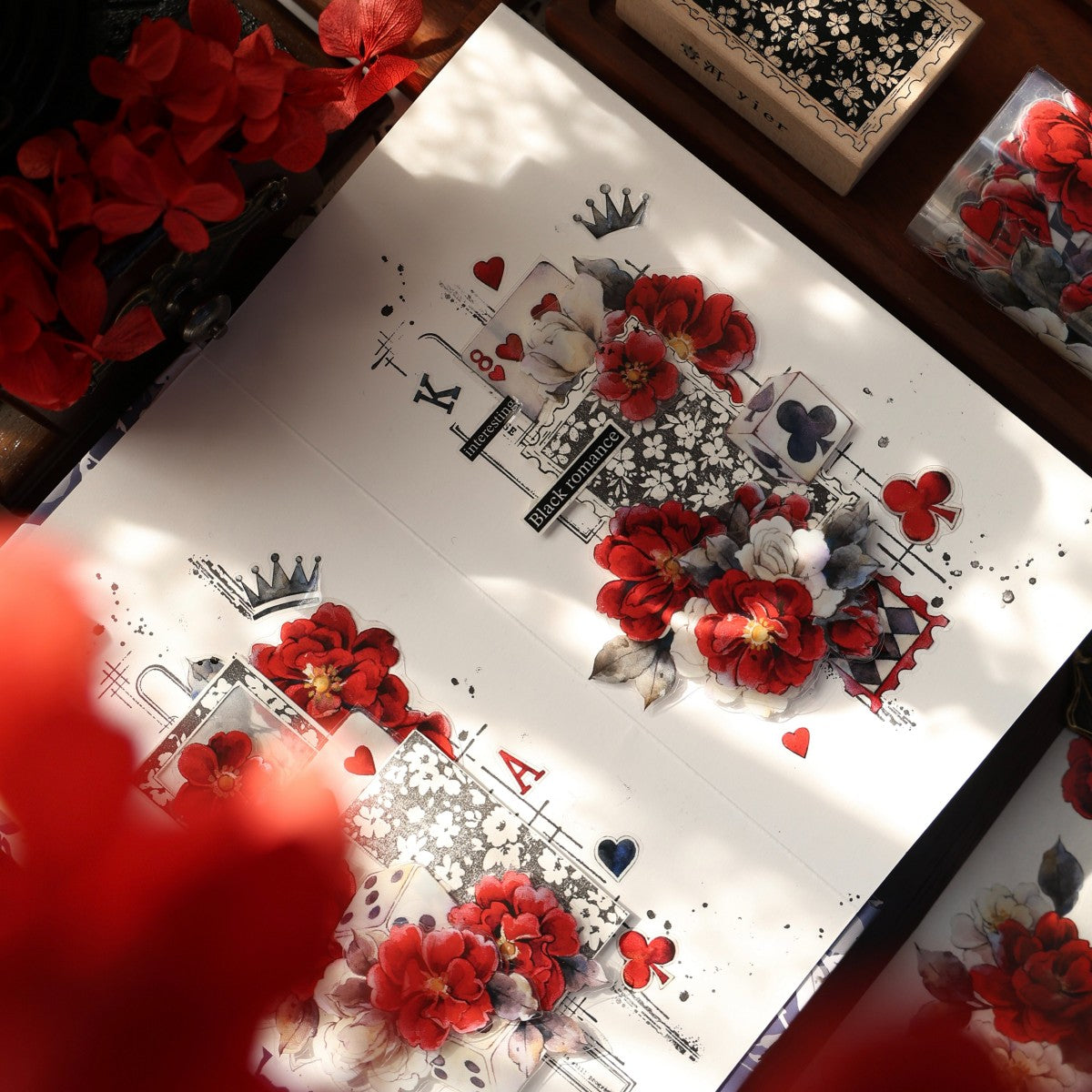 6cm*150cm Die-cutting Lucky Chips Flower Tape