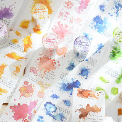 Die Cutting Blended Watercolor Tape