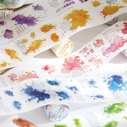 Die Cutting Blended Watercolor Tape